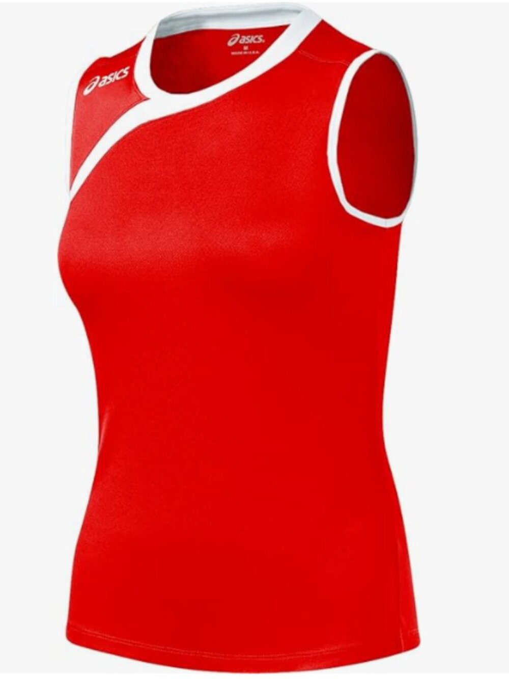 NEW ASICS Women's Court Diva Red/White Sleeveless Top, Sz. XS